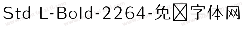 Std L-Bold-2264字体转换